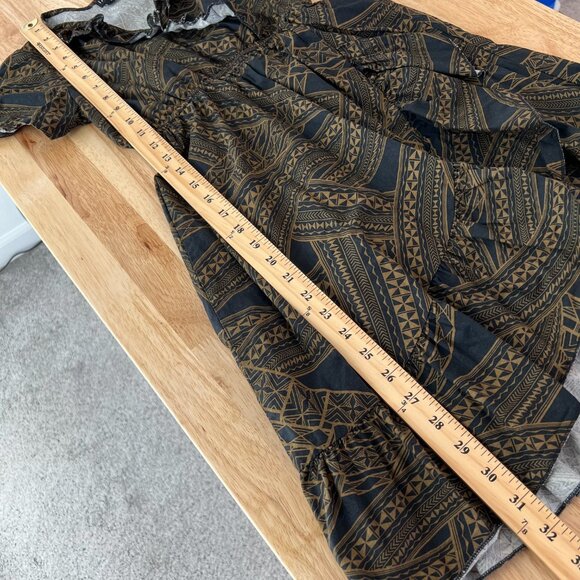 Tanoa‎ Girl's Hawaiian Tribal Dress Kids Size 10 Samoa Polynesian Ruffle Cotton - Picture 7 of 10